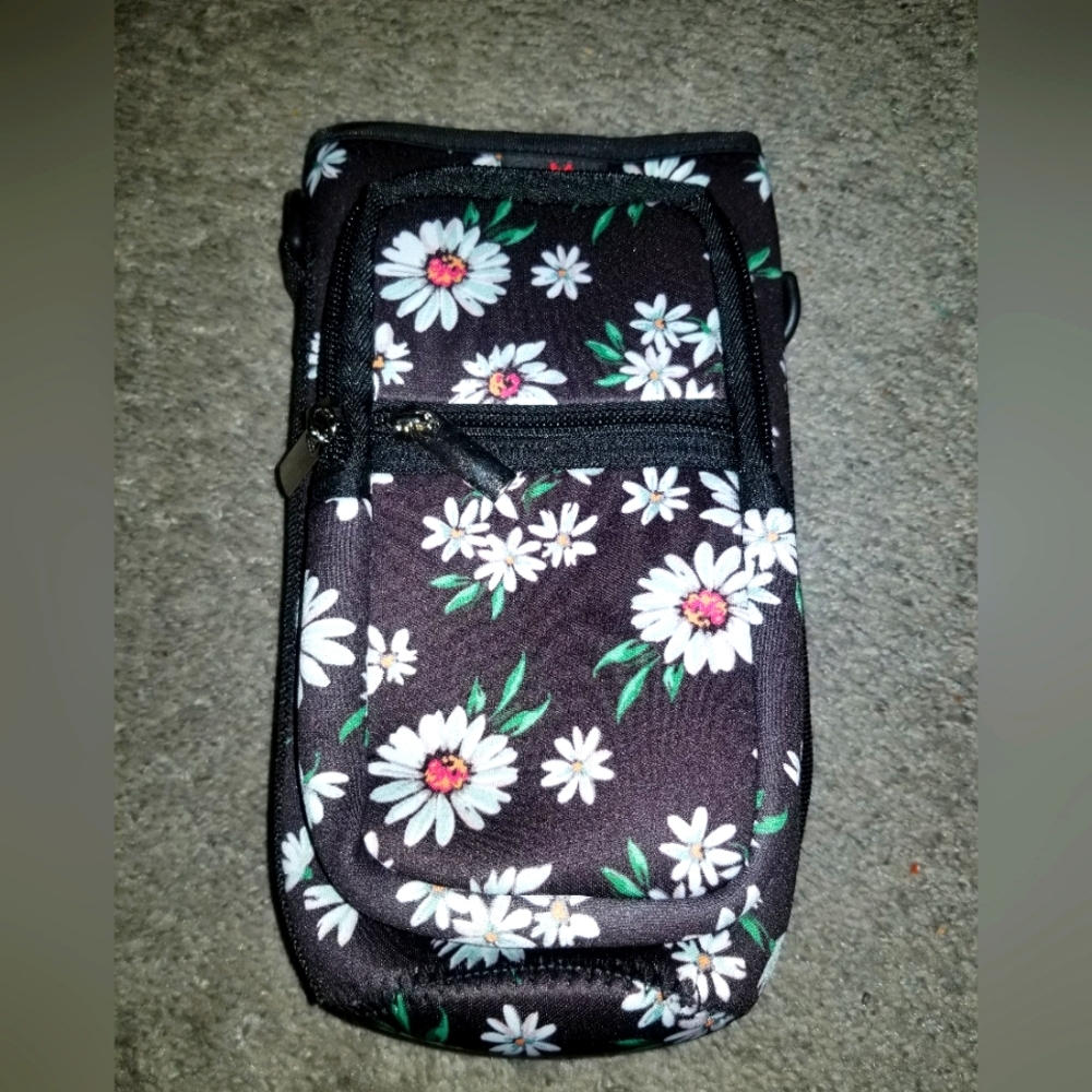 NWT Aupet insulated water bottle sling bag holder carrier w/ strap & pockets